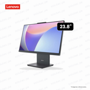 Monitor Lenovo de 23.8 pulgadas en vista frontal con base ajustable