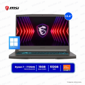 Laptop MSI Thin A15 B7VE Ryzen 7 7735HS 16GB RAM 512GB SSD RTX 4050 6GB Windows 11