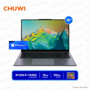 Laptop CoreBook Plus AMD Ryzen 5 7430U | 16GB RAM | 512GB SSD | 16” IPS 2K
