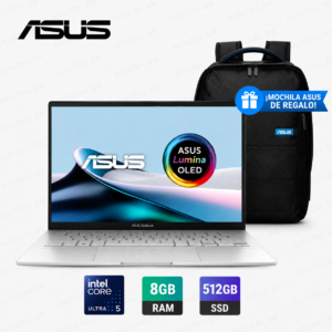 Laptop ASUS Vivobook S 14 UX3405MA-QD724W Intel Core Ultra 5, 8GB RAM y SSD 512GB