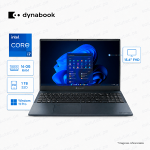 Notebook Dynabook Tecra A50-K de 15.6 pulgadas con Intel Core i7-1355U, 16 GB RAM y SSD de 1 TB