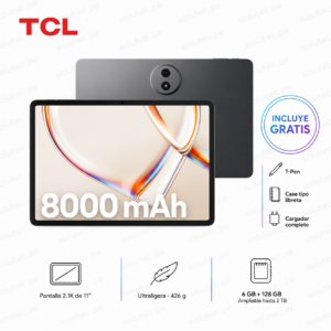 Tablet TCL Note A1 NXTPAPER con pantalla encendida, vista frontal